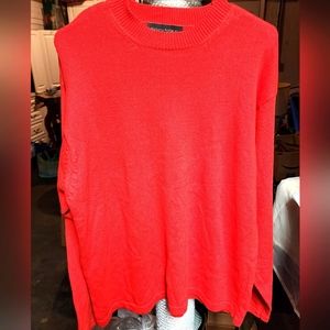 Banana Republic large orange long sleeve rugby style sweater